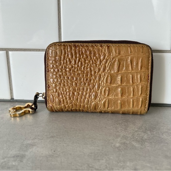 TOUS Croc Embossed Leather Wallet - Picture 2 of 14